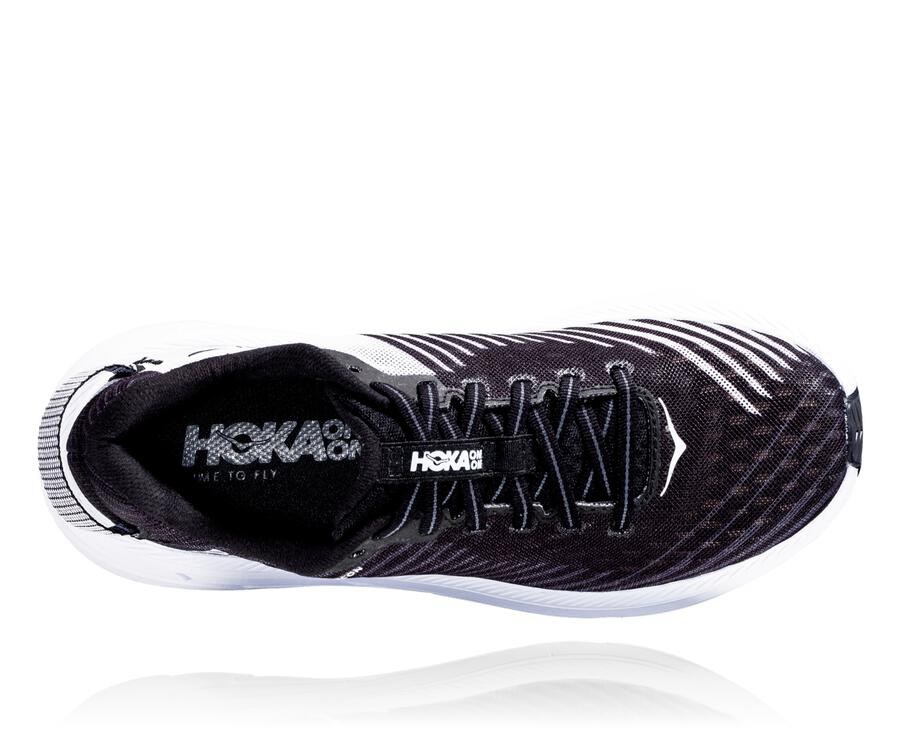 Hoka One One Running Shoes Mens Black/White - Rincon - 94165YSCO